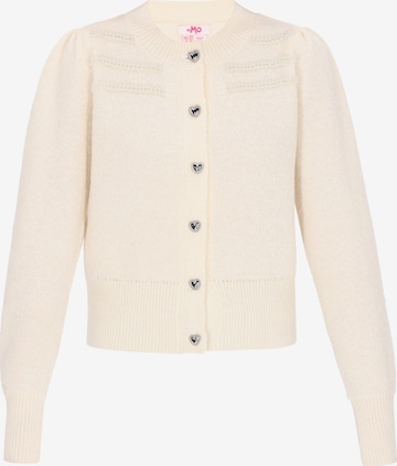 MYMO - Casaco de malha em branco: frente