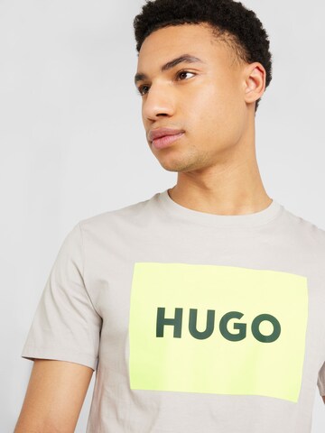 HUGO Koszulka 'Dulive222' w kolorze szary