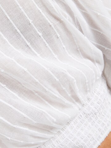 Bershka Bluzka w kolorze biały
