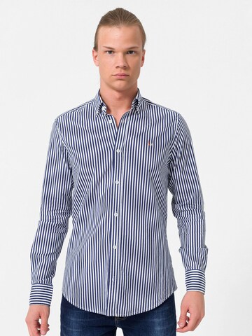 By Diess Collection Regular Fit Hemd in Blau: Vorderseite