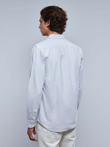 Scalpers Comfort Fit Skjorta 'New Oxford' i grå