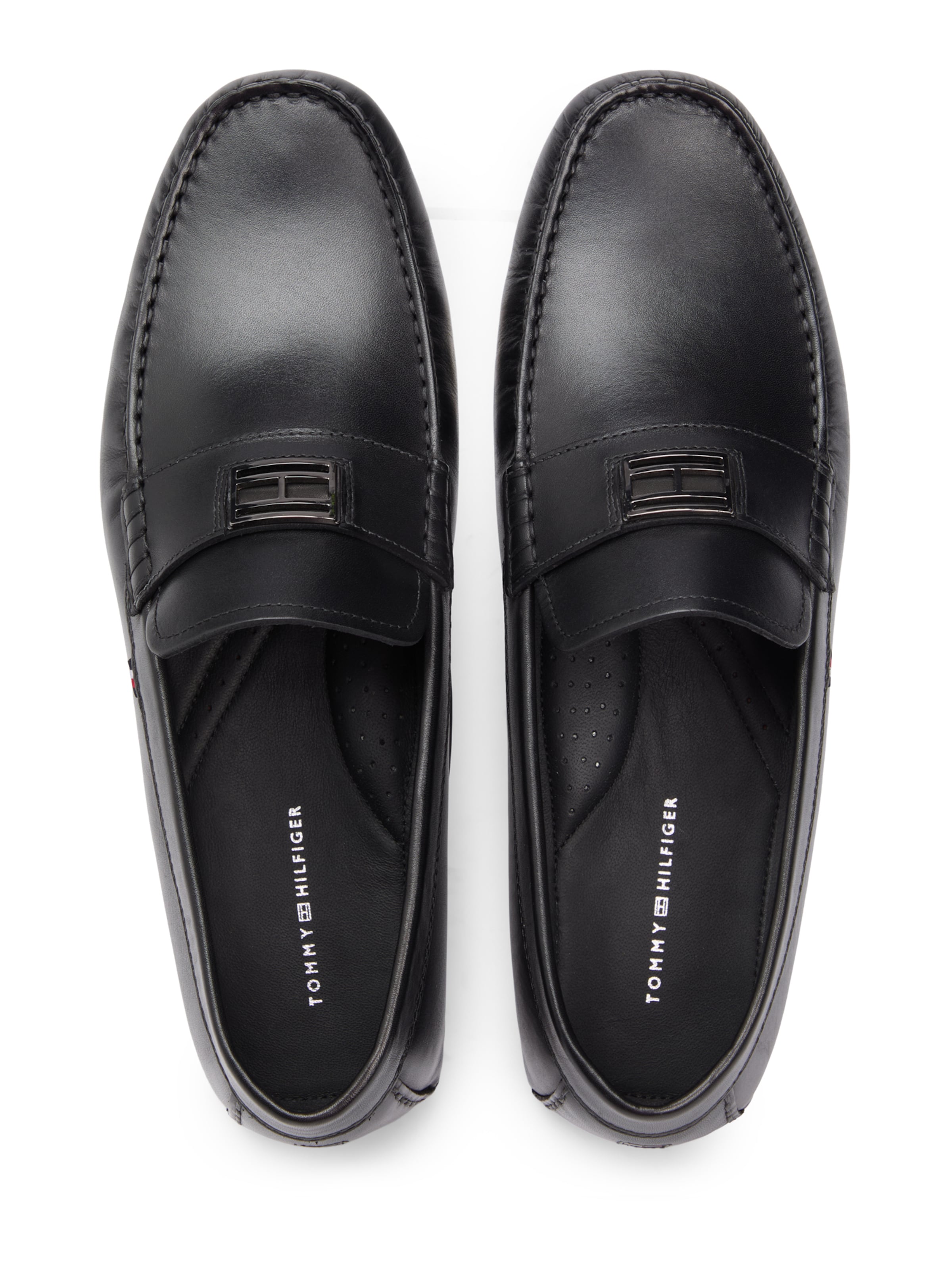 TOMMY HILFIGER Mokasini | črna barva