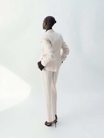 MANGO Wide Leg Hose 'Boreli' in Beige