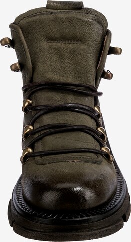 A.S.98 Lace-Up Ankle Boots 'Lane' in Green