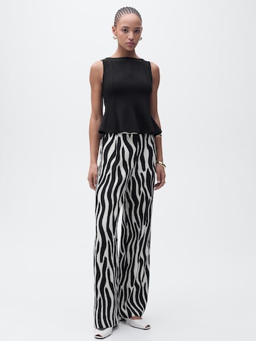 MANGO Top 'COQUI' in Schwarz: Vorderseite