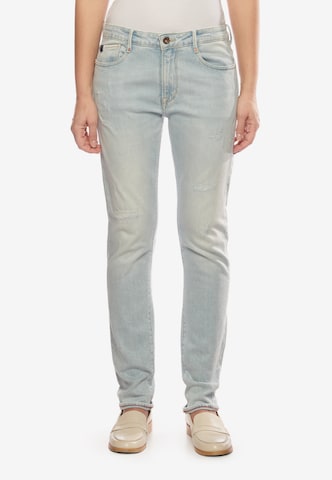 Le Temps Des Cerises Regular Jeans 'SEA' in Blue: front