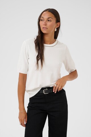 Kaffe Pullover 'Carly' in Weiß: Vorderseite