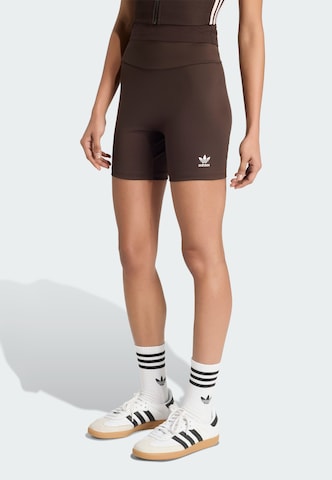 Skinny Pantaloni sportivi di ADIDAS ORIGINALS in marrone: frontale