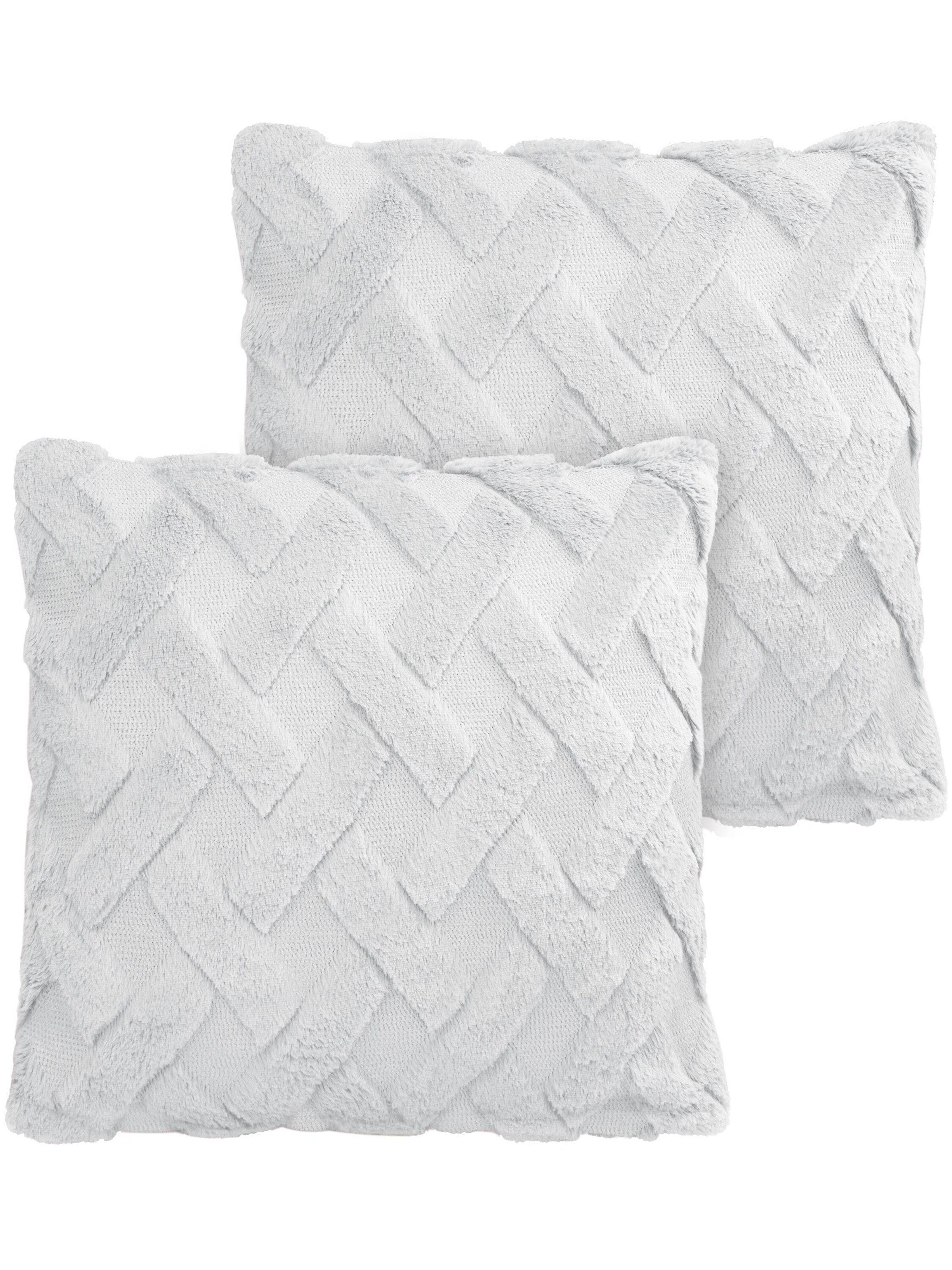 normani Kissenbezüge 'Sofia' in grau, Produktansicht