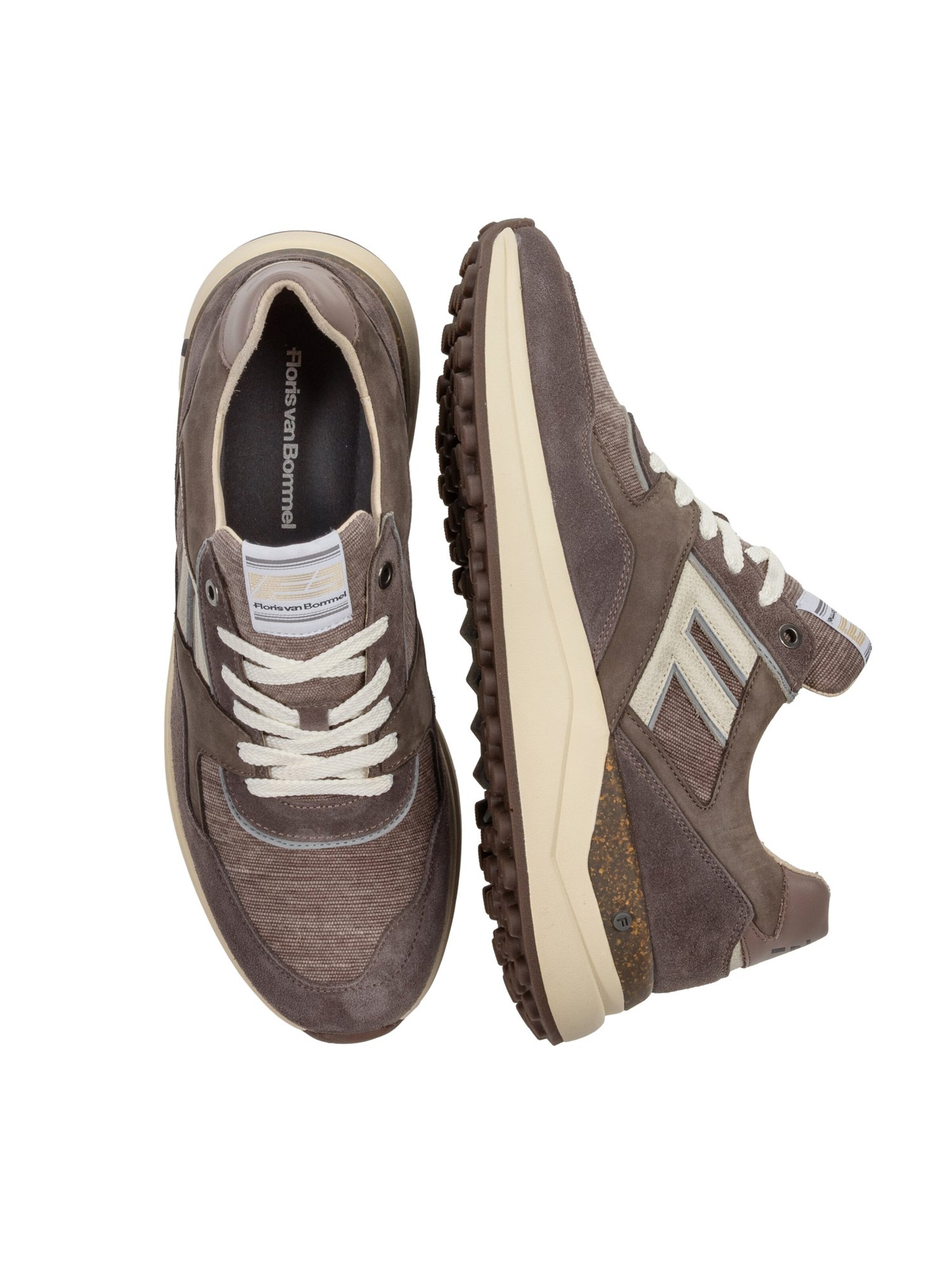 Floris van Bommel Platform trainers ' DE TRIKKER 01 ' in Beige