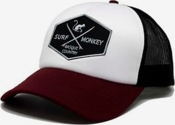 Surf Monkey Athletic Cap in Red: front