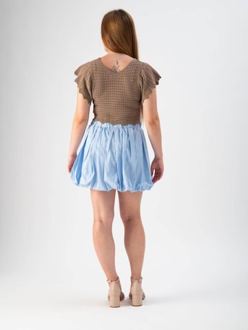 MND - Falda 'Balloon miniskirt' en azul