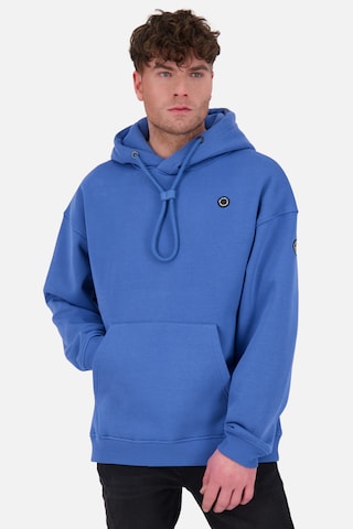 Alife and Kickin - Sweatshirt 'Yannis' em azul: frente