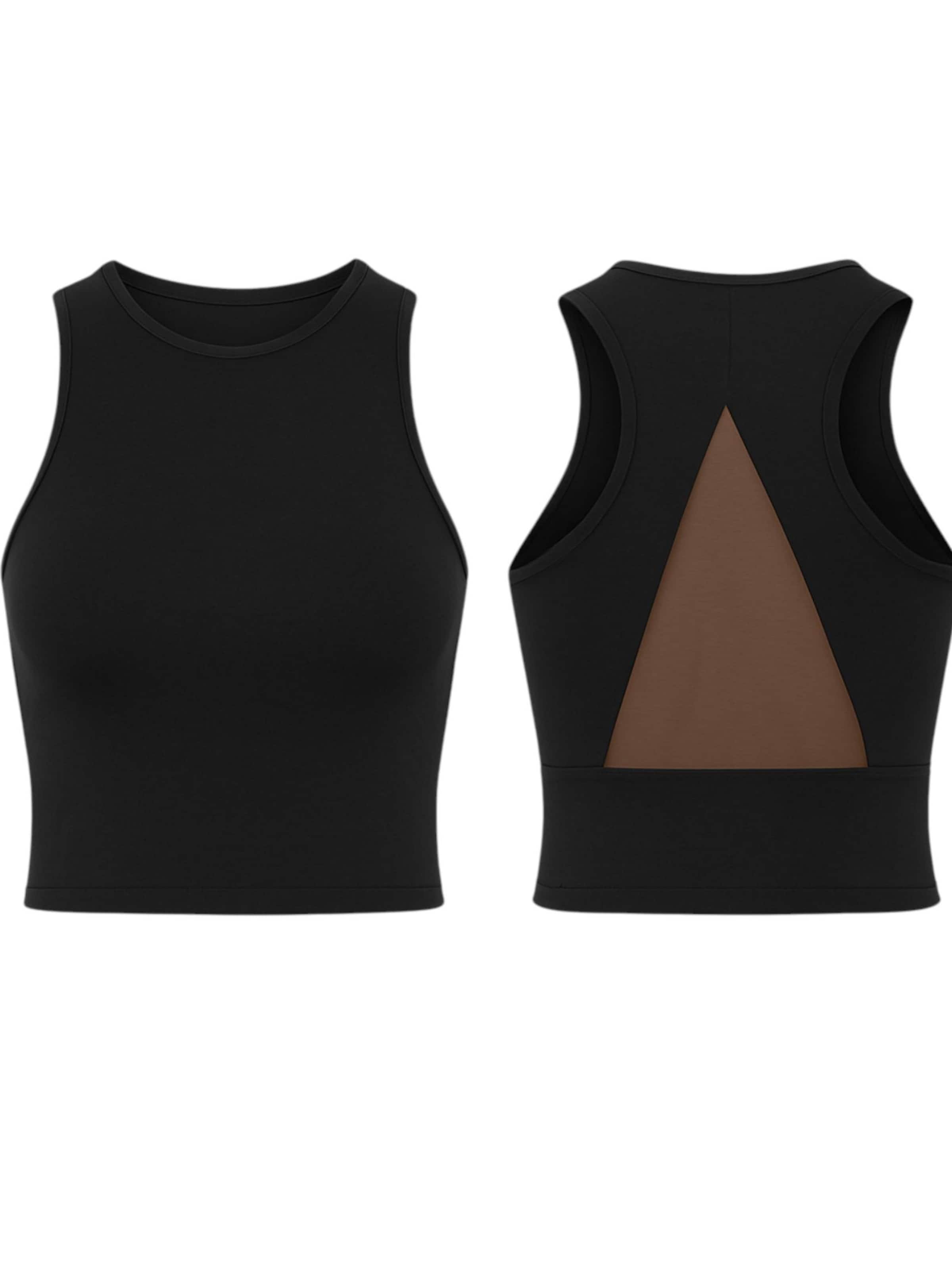 fashionshowcase Top 'LYDIA' in Zwart: voorkant