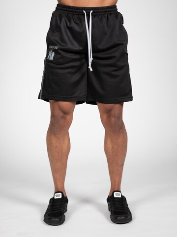 Gorilla Wear Wide leg Broek in Zwart: voorkant