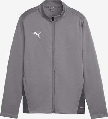 PUMA Athletic Jacket 'TeamGoal' in Grey: front