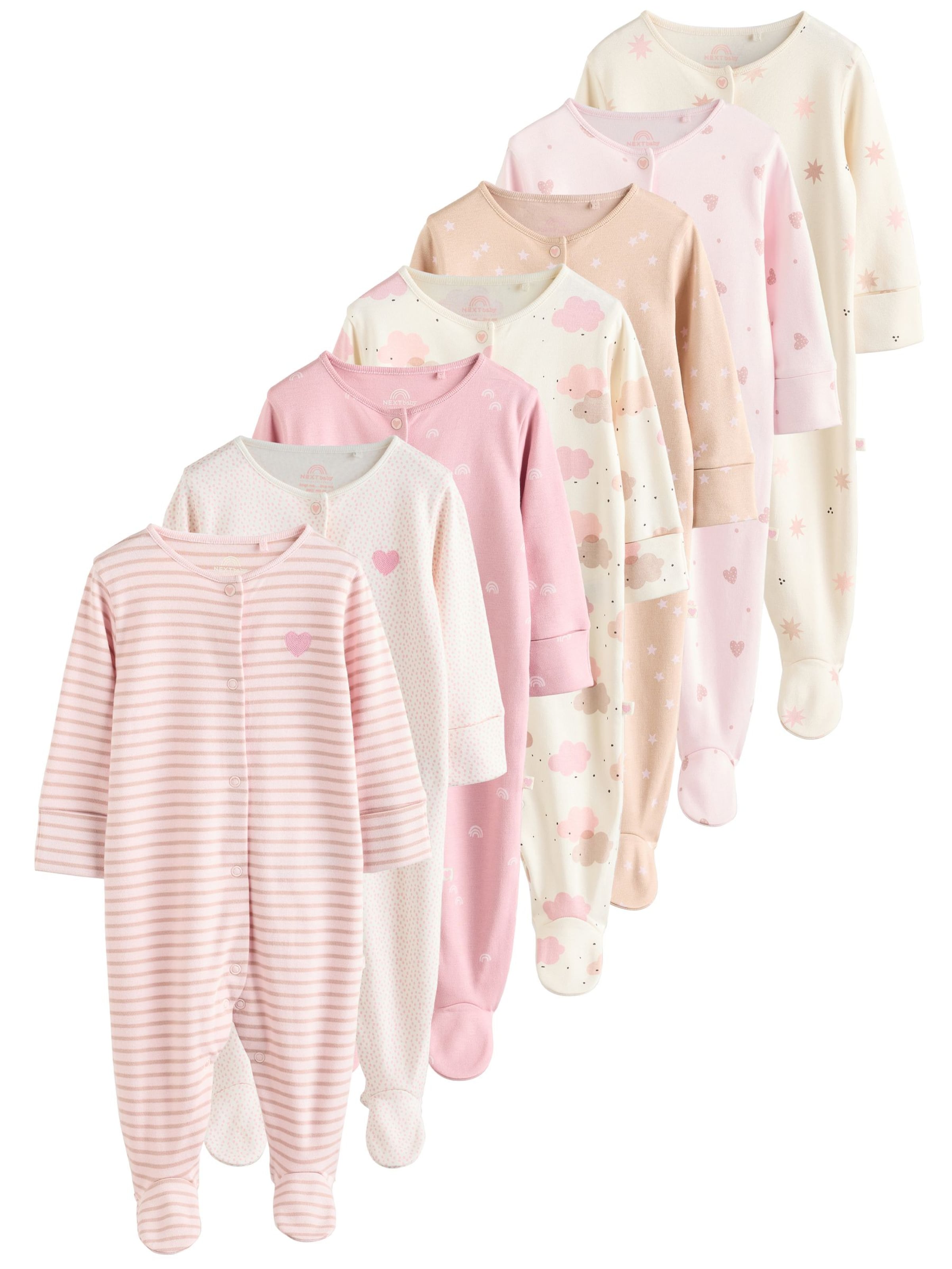 Pijamale de la Next pe galben: față