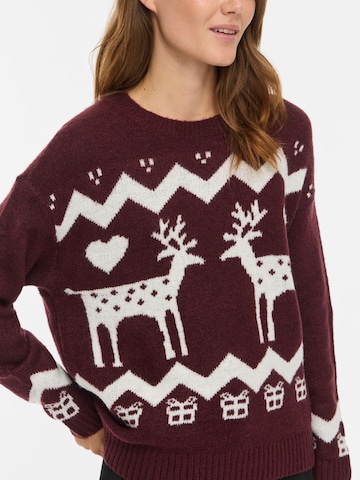 VILA - Jersey 'YULE' en rojo