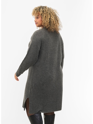 Robe 'MCOMFY RIB' Zizzi en gris