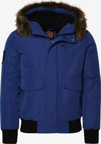 Superdry Tussenjas in Blauw: voorkant