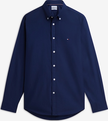 TOMMY HILFIGER Businesspaita 'FLEX' värissä sininen: etupuoli