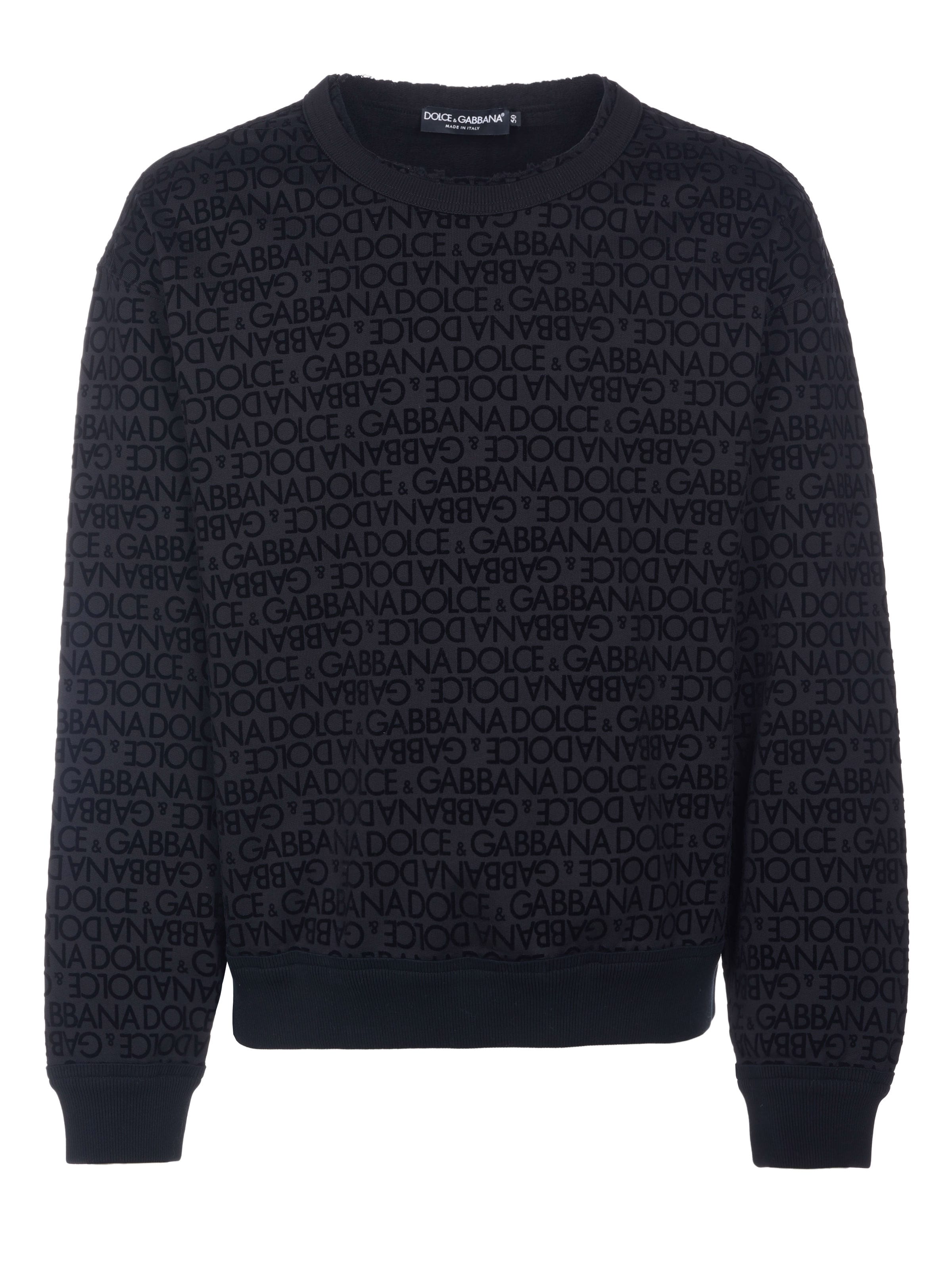 DOLCE & GABBANA Sweatshirt in Black: front