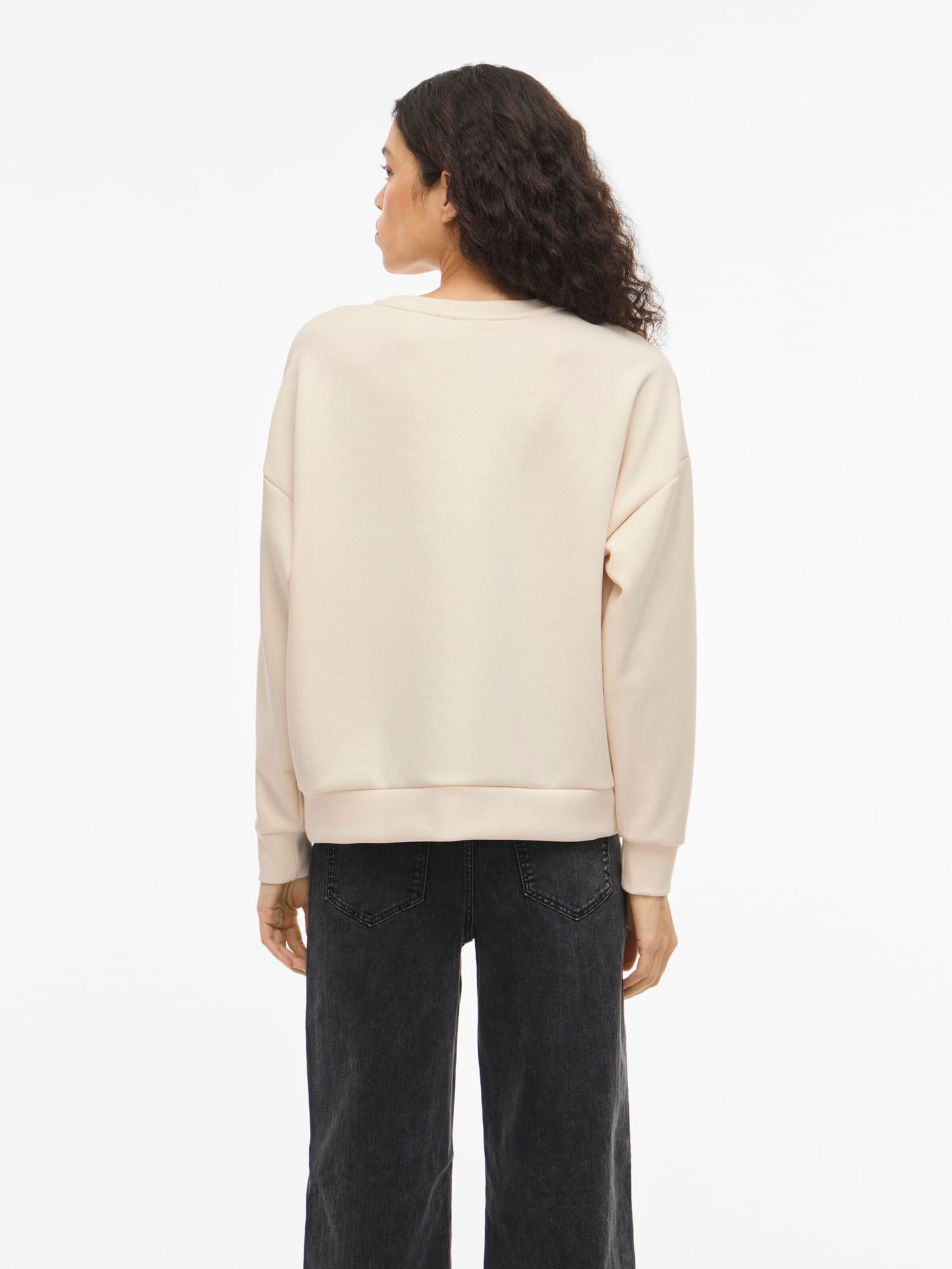 VILA Sweatshirt 'Siffi' in Beige