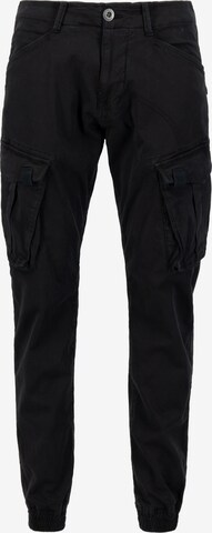 ALPHA INDUSTRIES - Calças cargo 'Spy Pant' em preto: frente