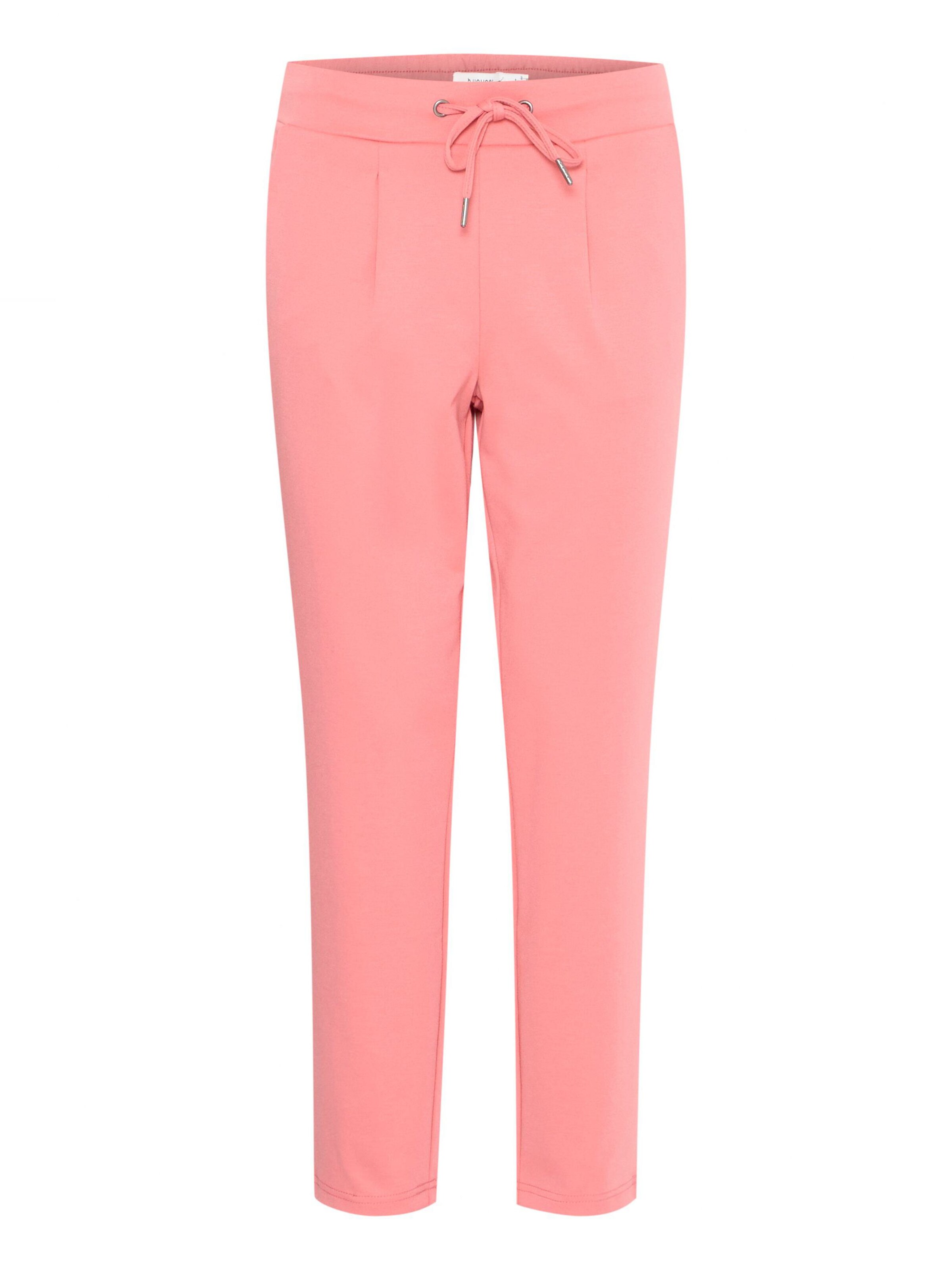 Pantaloni con pieghe 'BYRizetta' di b.young in rosa: frontale