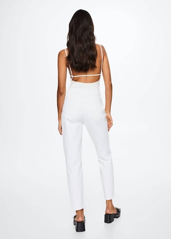 MANGO Normalny krój Jeansy w kolorze biały