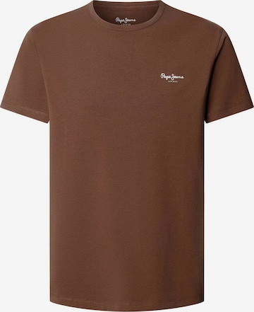 Pepe Jeans T-Shirt in Braun: Vorderseite