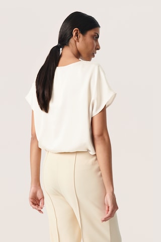 SOAKED IN LUXURY - Blusa 'Ioana' em branco