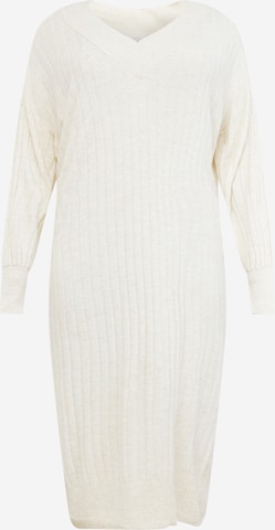 ONLY Carmakoma Knitted dress 'New Tessa' in White: front