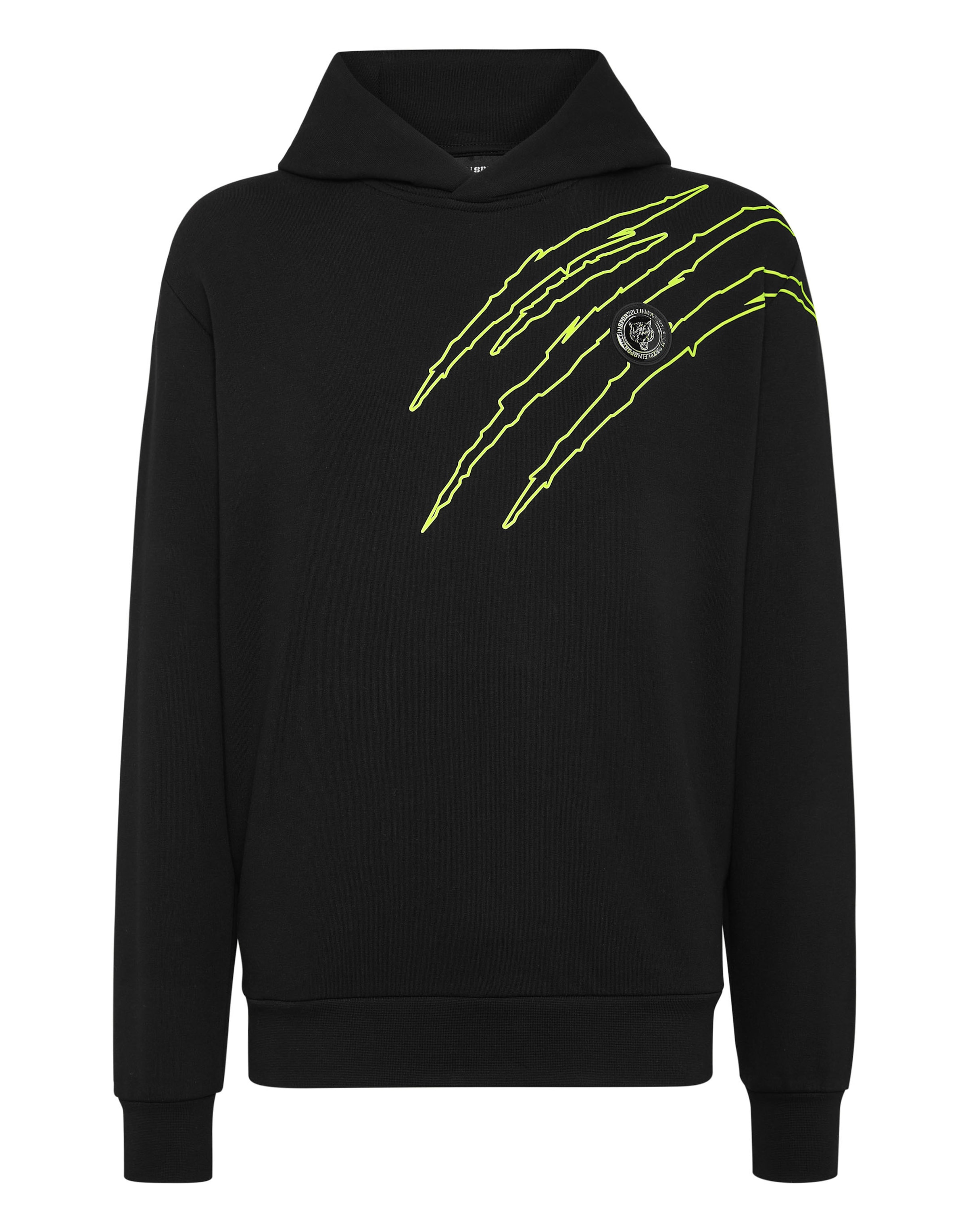 Sweat-shirt 'Scratch' Plein Sport en noir : devant