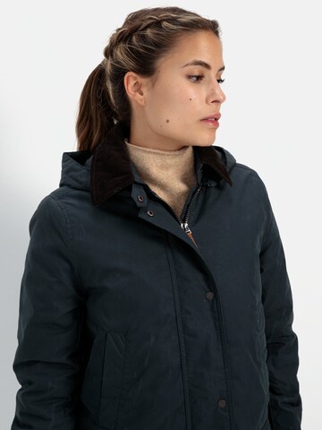 CAMEL ACTIVE Wachsjacke mit abnehmbarer Kapuze in Blau