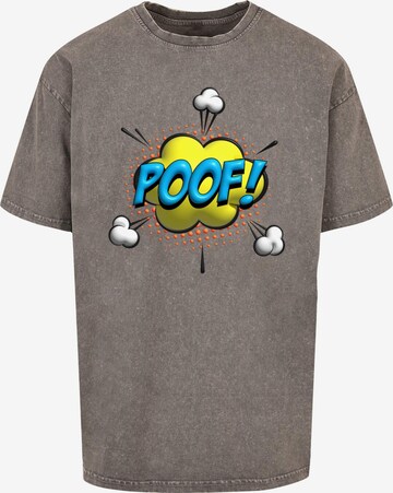 Merchcode Shirt 'POOF Comic' in Grey: front