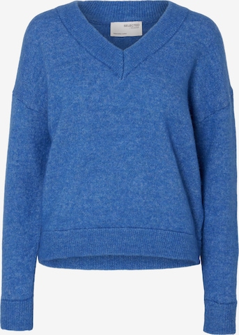 SELECTED FEMME Sweater 'Maline' in Blue: front