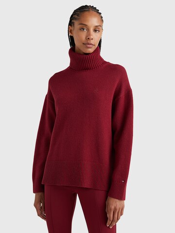 Pull-over TOMMY HILFIGER en rouge : devant