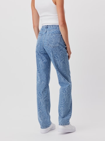 LeGer by Lena Gercke Loosefit Bandplooi jeans 'Shari' in Blauw