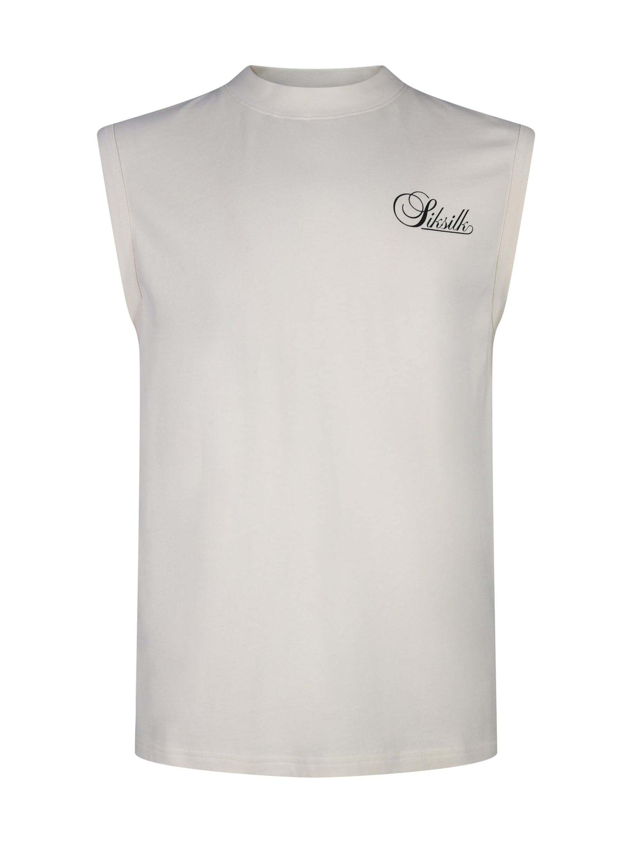 SikSilk Shirt 'Sleeveless' in Beige: voorkant