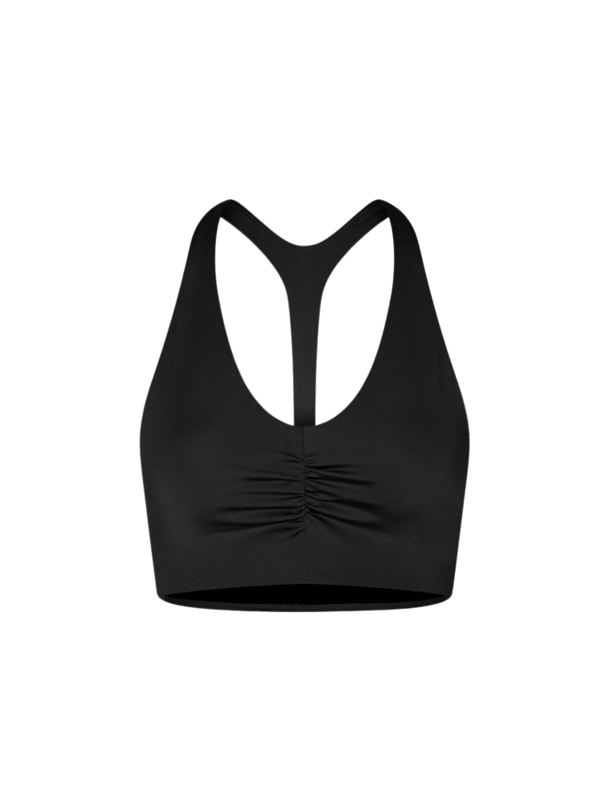 Top ' Stevie ' di Girlfriend Collective in nero: frontale