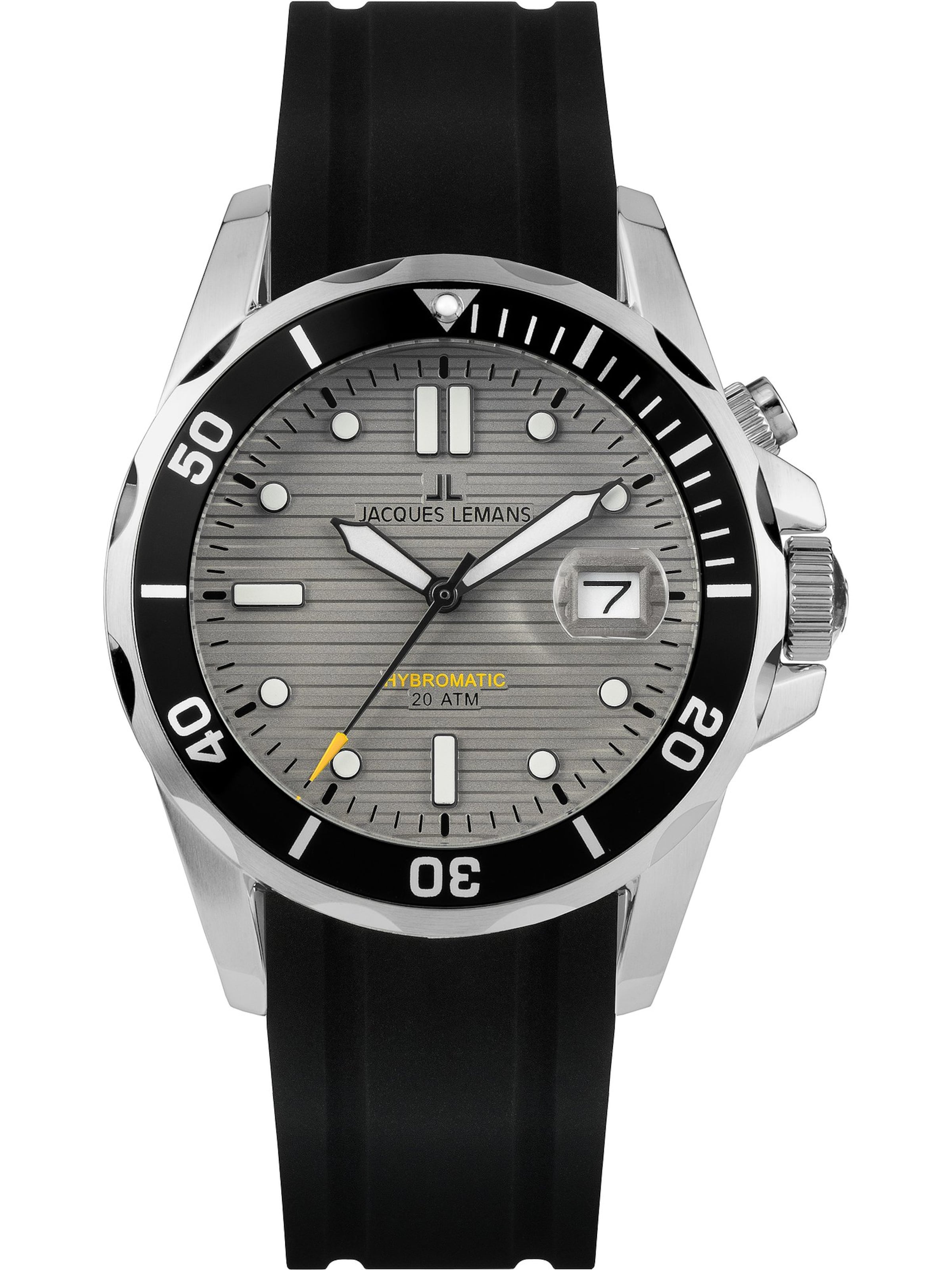 Jacques Lemans Analog Watch in Silver: front