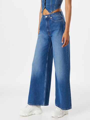 MUD Jeans Wide leg Jeans 'Sara' in Blue: front