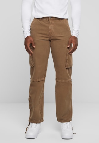 DEF Loose fit Cargo Pants in Brown: front