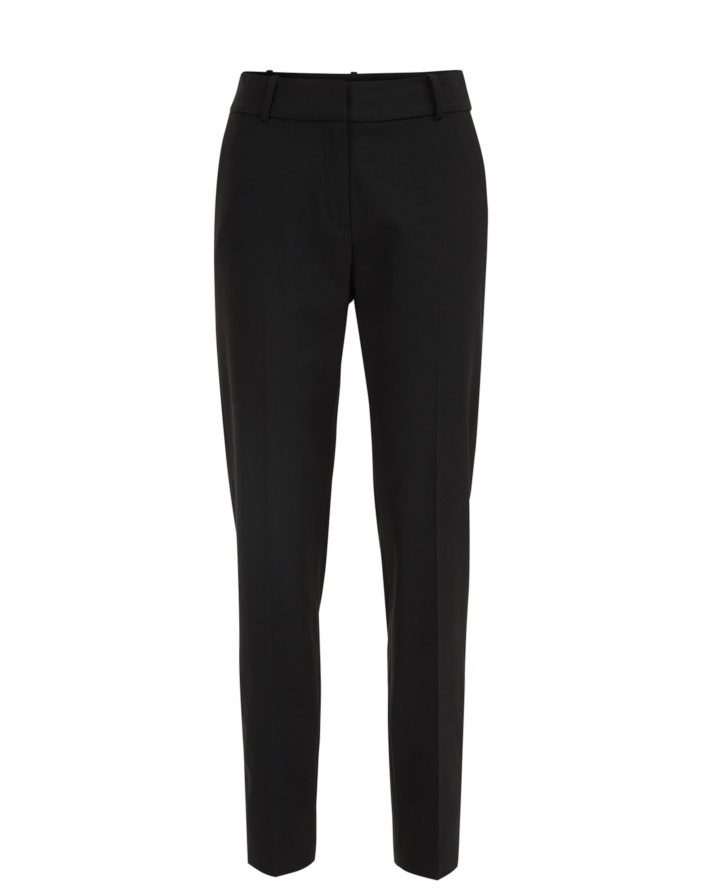 WE Studio Regular Панталон с ръб в черно: отпред