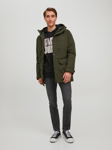 JACK & JONES Winter Parka 'Winner' in Green