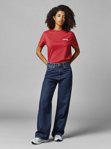 T-Shirt 'STOP' Pepe Jeans en rouge