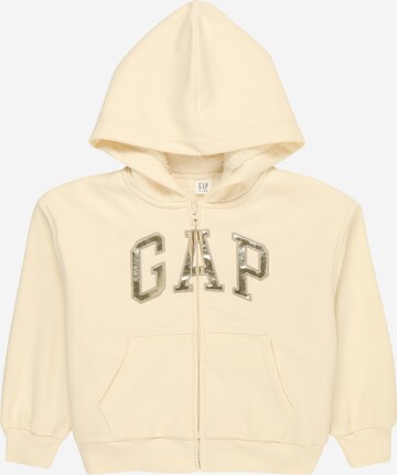 Veste de survêtement GAP en beige : devant