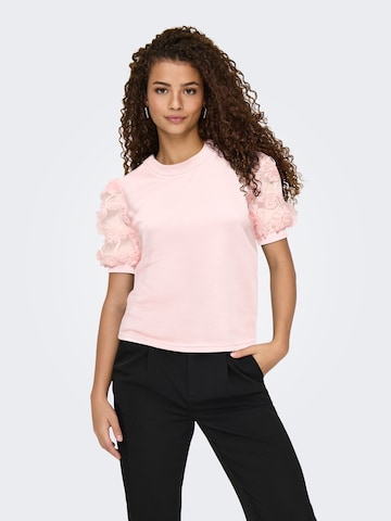 JDY Sweatshirt 'JDYFAIRVIEW' in Roze: voorkant