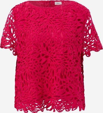 s.Oliver BLACK LABEL Blouse in Roze: voorkant